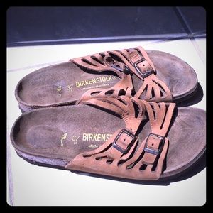 Birkenstock Grenada cutout slide sandals size 37